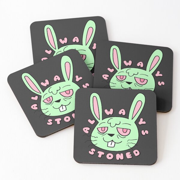 Item preview, ALWAYS STONED High Bunny Pastel Green designed and sold by everything4eva.