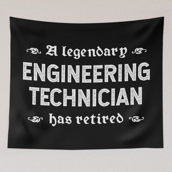 Item preview, A Legendary Engineering Technician Has Retired designed and sold by TimespunThreads.