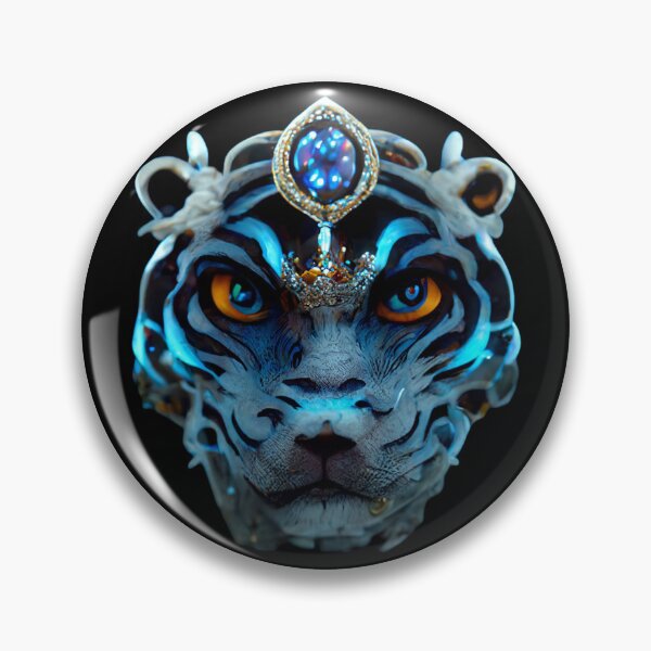 Item preview, Gfab Bfab Gen Ai FFab Surreal Trends Majestic Siberian Tiger with Jewels Design/Art designed and sold by Surrealtrends.