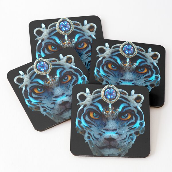 Item preview, Gfab Bfab Gen Ai FFab Surreal Trends Majestic Siberian Tiger with Jewels Design/Art designed and sold by Surrealtrends.