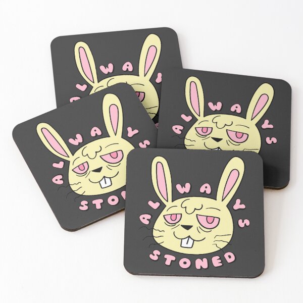 Item preview, ALWAYS STONED High Bunny Pastel Yellow designed and sold by everything4eva.