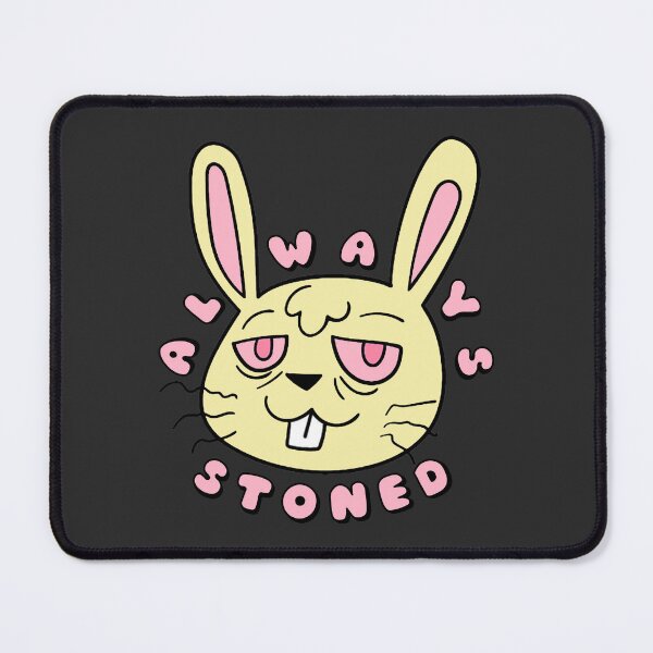 Item preview, ALWAYS STONED High Bunny Pastel Yellow designed and sold by everything4eva.