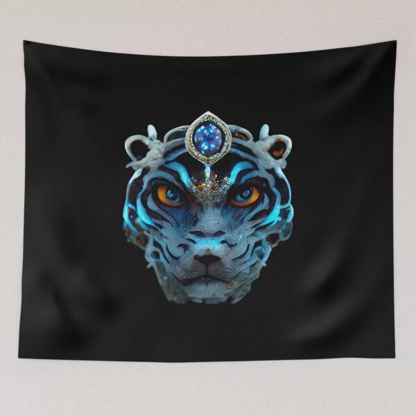 Item preview, Gfab Bfab Gen Ai FFab Surreal Trends Majestic Siberian Tiger with Jewels Design/Art designed and sold by Surrealtrends.