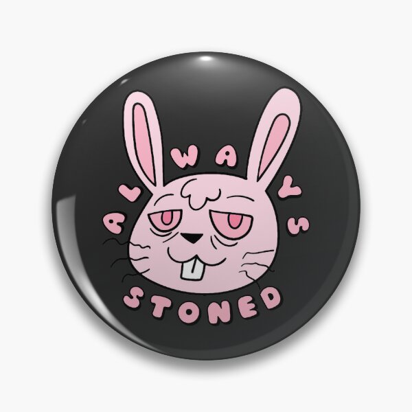 Item preview, ALWAYS STONED High Bunny Pastel Pink designed and sold by everything4eva.