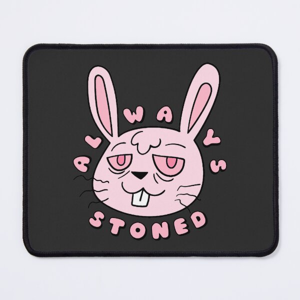 Item preview, ALWAYS STONED High Bunny Pastel Pink designed and sold by everything4eva.