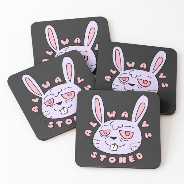 Item preview, ALWAYS STONED High Bunny Pastel Purple designed and sold by everything4eva.