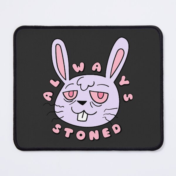 Item preview, ALWAYS STONED High Bunny Pastel Purple designed and sold by everything4eva.
