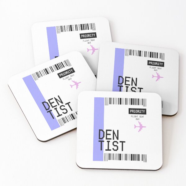 Item preview, PLANE TICKET POCKET DESIGN DENTIST designed and sold by aydapadi.