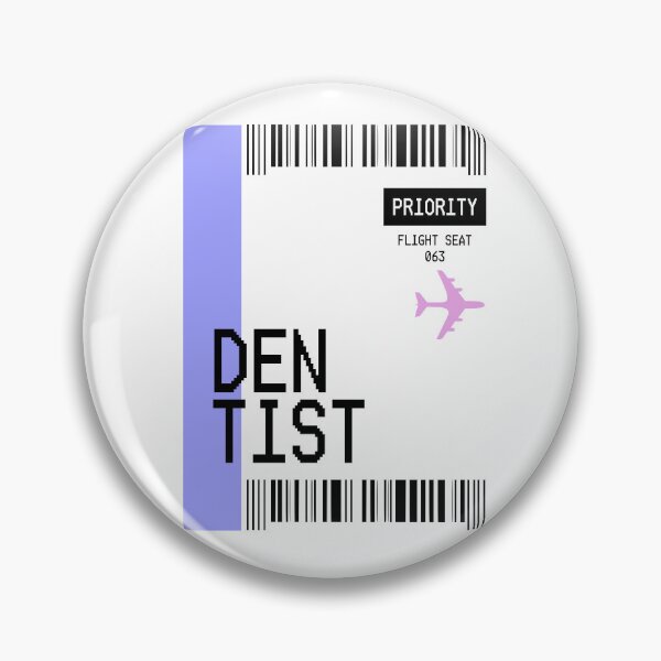 Item preview, PLANE TICKET POCKET DESIGN DENTIST designed and sold by aydapadi.
