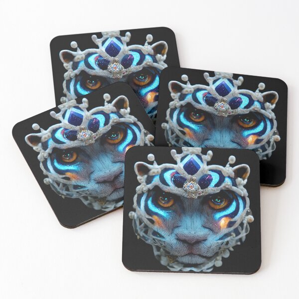 Item preview, Gfab Bfab Gen Ai FFabSurreal Trends Majestic Siberian Tiger with Jewels Design/Art designed and sold by Surrealtrends.