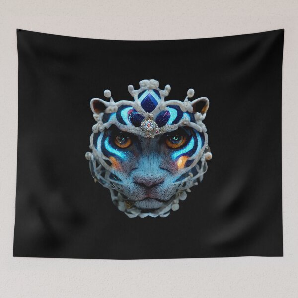 Item preview, Gfab Bfab Gen Ai FFabSurreal Trends Majestic Siberian Tiger with Jewels Design/Art designed and sold by Surrealtrends.