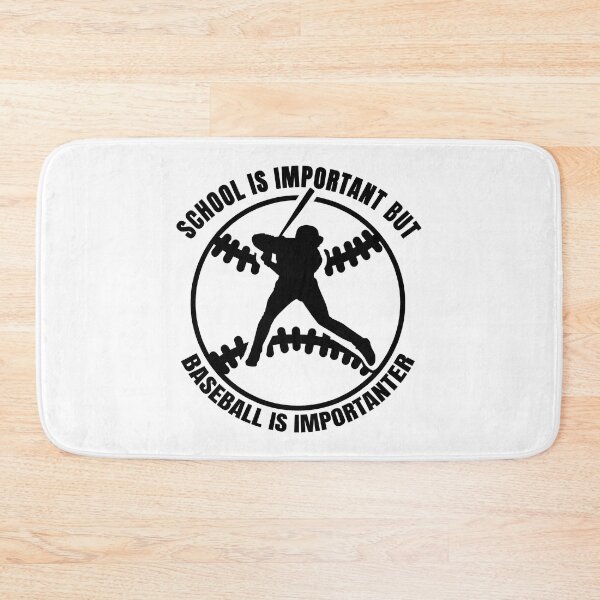 Item preview, School Is Important But Baseball Is Importanter Funny Baseball Quote designed and sold by MichelSorour.