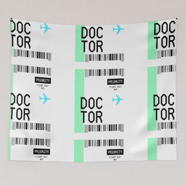 Item preview, PLANE TICKET POCKET DESIGN DOCTOR designed and sold by aydapadi.