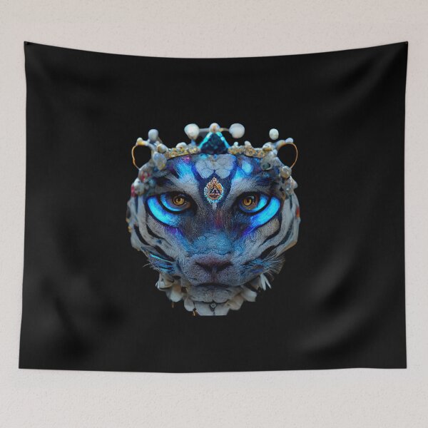 Item preview, Gfab Bfab Gen Ai FFab Surreal Trends Majestic Siberian Tiger with Jewels Design/Art designed and sold by Surrealtrends.