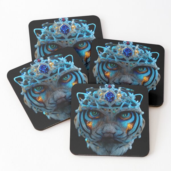 Item preview, Gfab Bfab Gen Ai FFab Surreal Trends Majestic Siberian Tiger with Jewels Design/Art designed and sold by Surrealtrends.