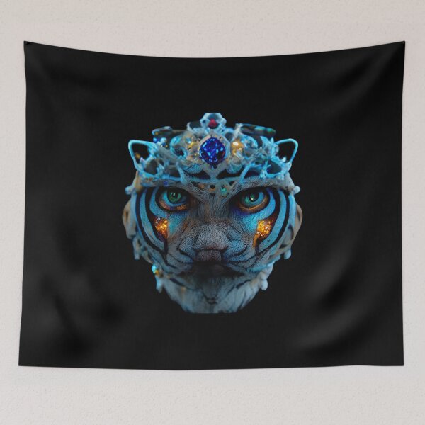 Item preview, Gfab Bfab Gen Ai FFab Surreal Trends Majestic Siberian Tiger with Jewels Design/Art designed and sold by Surrealtrends.