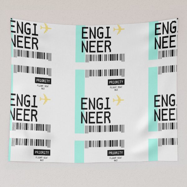 Item preview, PLANE TICKET POCKET DESIGN ENGINEER designed and sold by aydapadi.