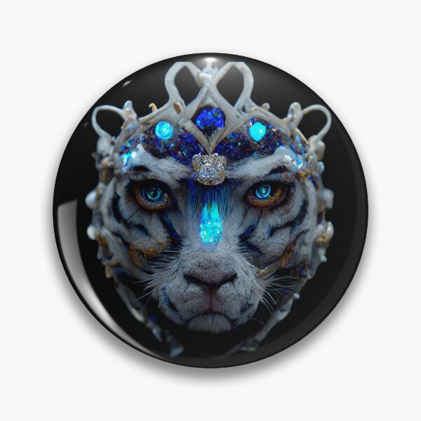 Item preview, Gfab Bfab Gen Ai FFab Surreal Trends Majestic Siberian Tiger with Jewels Design/Art designed and sold by Surrealtrends.