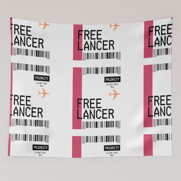 Item preview, PLANE TICKET POCKET DESIGN FREELANCER designed and sold by aydapadi.