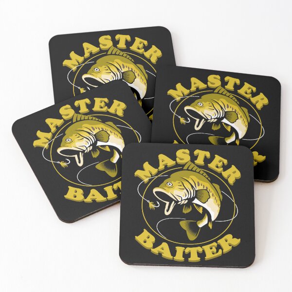 Item preview, Master Baiter Fishing Lover Humor Funny Sarcastic Pun Angler Fisherman Fathers Day   designed and sold by Bad Kitty Designz.