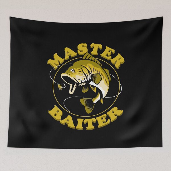 Item preview, Master Baiter Fishing Lover Humor Funny Sarcastic Pun Angler Fisherman Fathers Day   designed and sold by Bad Kitty Designz.