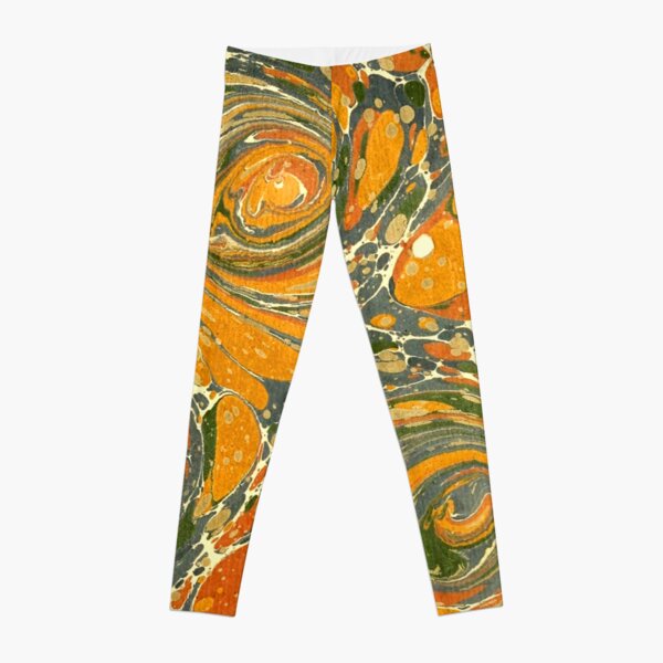 Old Marbled Paper 03 Leggings