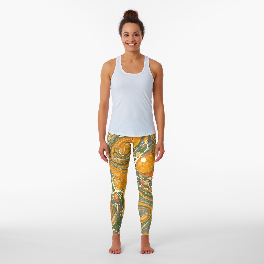 Old Marbled Paper 03 Leggings