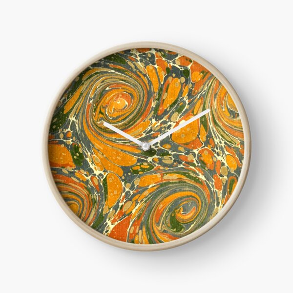 Old Marbled Paper 03 Reloj