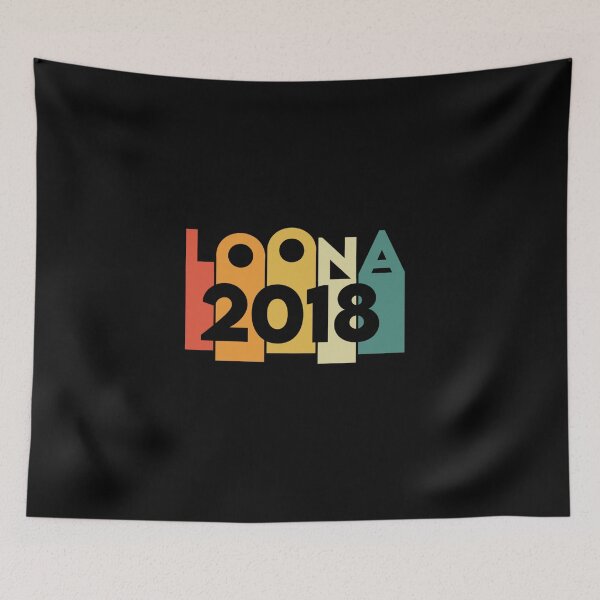 Item preview, LOONA 2018 Retro Typography  designed and sold by AliffStudio.