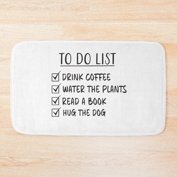 Item preview, Dog, Coffee, Plants and Reading Quote - To Do List designed and sold by Primroaddesigns.