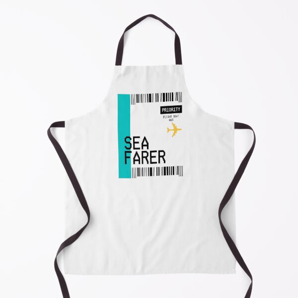 Item preview, PLANE TICKET POCKET DESIGN SEA FARER designed and sold by aydapadi.