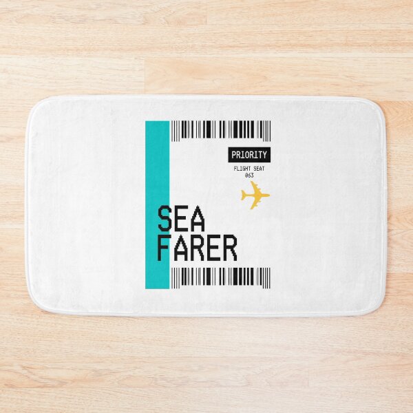 Item preview, PLANE TICKET POCKET DESIGN SEA FARER designed and sold by aydapadi.