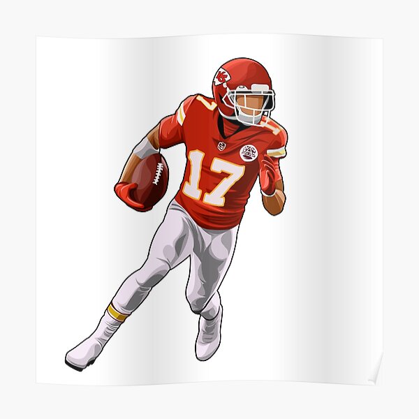 Mecole Hardman Home Jersey Poster for Sale by designsheaven