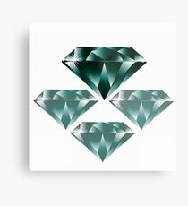 Diamonds are forever 4. Metal Print