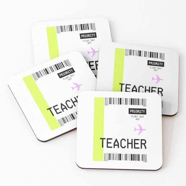 Item preview, PLANE TICKET POCKET DESIGN TEACHER designed and sold by aydapadi.