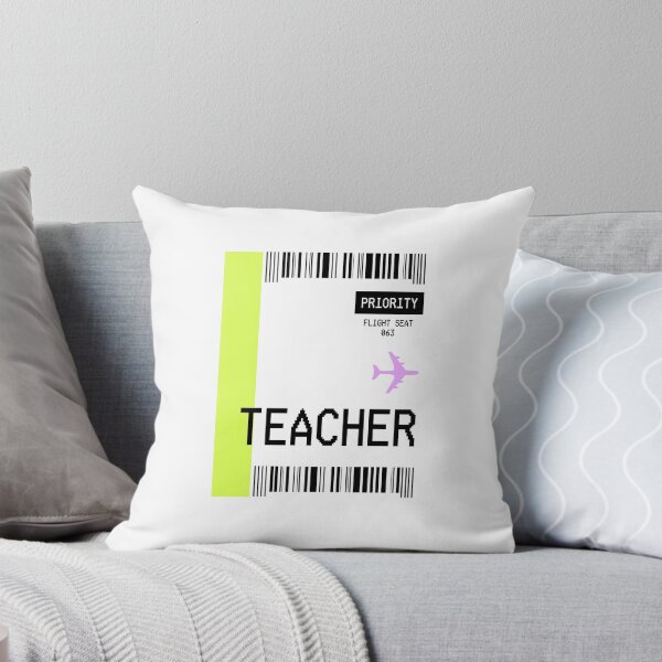 Item preview, PLANE TICKET POCKET DESIGN TEACHER designed and sold by aydapadi.
