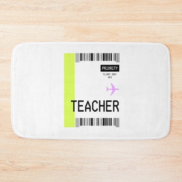 Item preview, PLANE TICKET POCKET DESIGN TEACHER designed and sold by aydapadi.