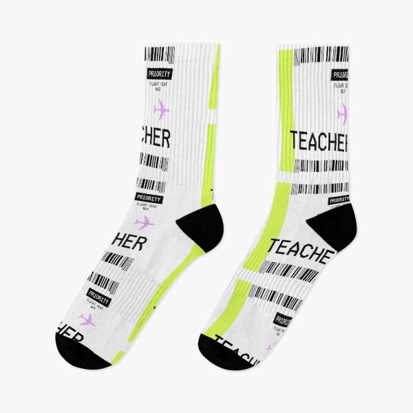 Item preview, PLANE TICKET POCKET DESIGN TEACHER designed and sold by aydapadi.