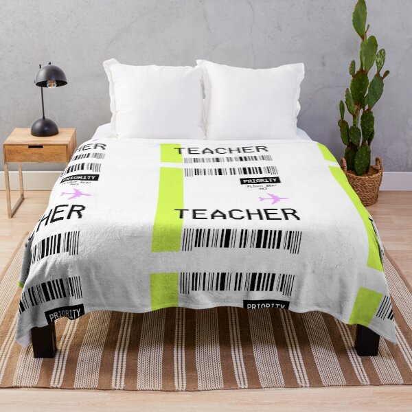 Item preview, PLANE TICKET POCKET DESIGN TEACHER designed and sold by aydapadi.