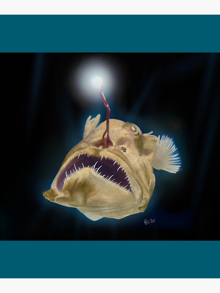 "Copy of anglerfish light darkness " Poster for Sale by BarbaraVuong