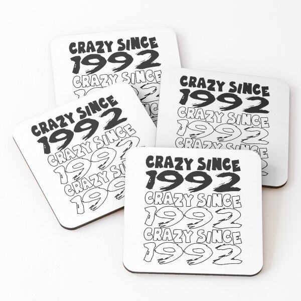 Item preview, Crazy Since 1992 For Men And Women Birthday designed and sold by Merchandiser099.