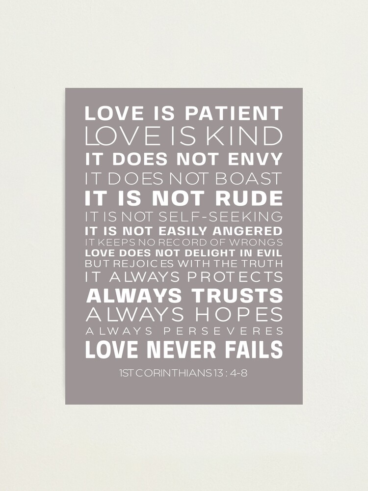 Love is Patient {Small Wall Tapestry}
