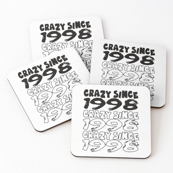 Item preview, Crazy Since 1998 For Men And Women Birthday designed and sold by Merchandiser099.