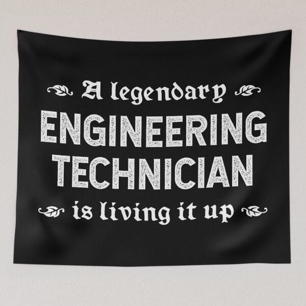 Item preview, A Legendary Engineering Technician Is Living It Up designed and sold by TimespunThreads.