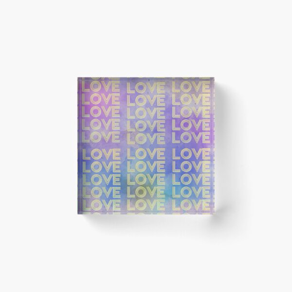 Item preview, love,repeatedly Lettering,blue-colored painting,vivid colors designed and sold by zzzozzo.