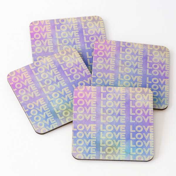 Item preview, love,repeatedly Lettering,blue-colored painting,vivid colors designed and sold by zzzozzo.