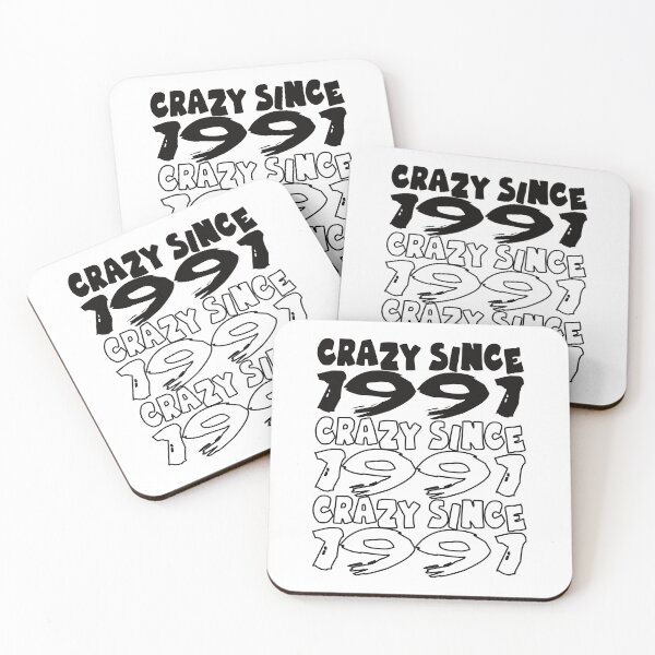 Item preview, Crazy Since 1991 For Men And Women Birthday designed and sold by Merchandiser099.