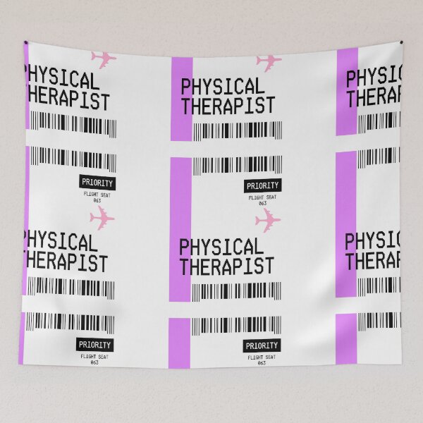 Item preview, PLANE TICKET POCKET DESIGN PHYSICAL THERAPIST designed and sold by aydapadi.