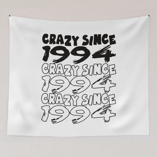 Item preview, Crazy Since 1994 For Men And Women Birthday designed and sold by Merchandiser099.