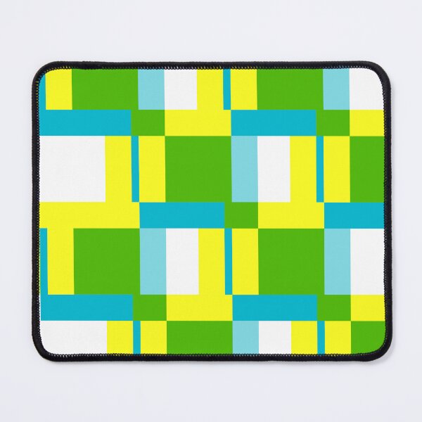 Item preview, Square Structures - Yellow and Green "Geometric Works" designed and sold by Istvan Ocztos.
